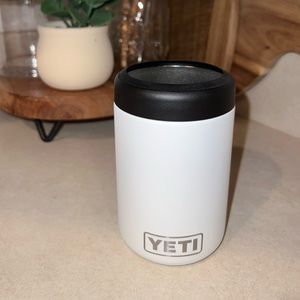 White YETI Beer Colster 12oz